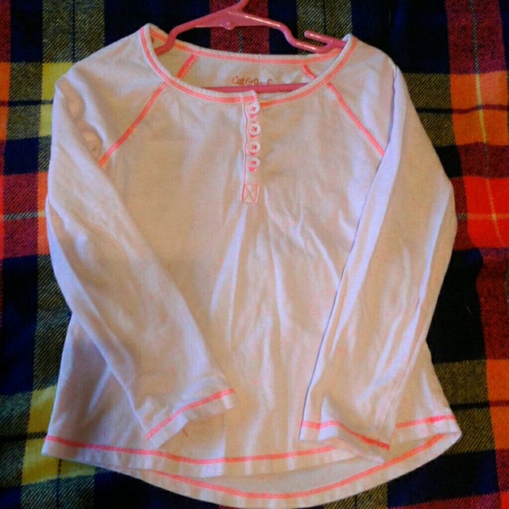 Girls button long sleeve